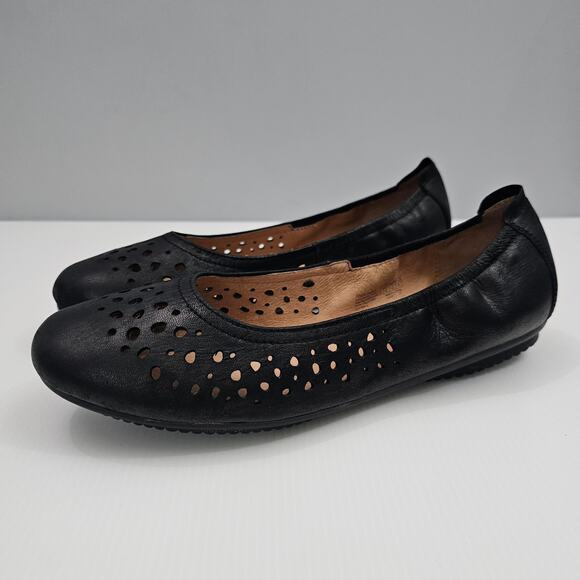NEW Josef Seibel Pippa 29 Flat Women EU 41 Black Leather Perforated Comfy Ballet - Picture 15 of 15